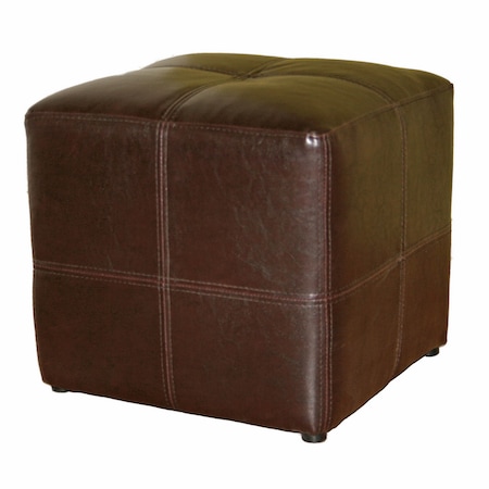 Baxton Studio Nox Dark Brown Ottoman 27-3190